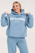 College hoodie sky blue
