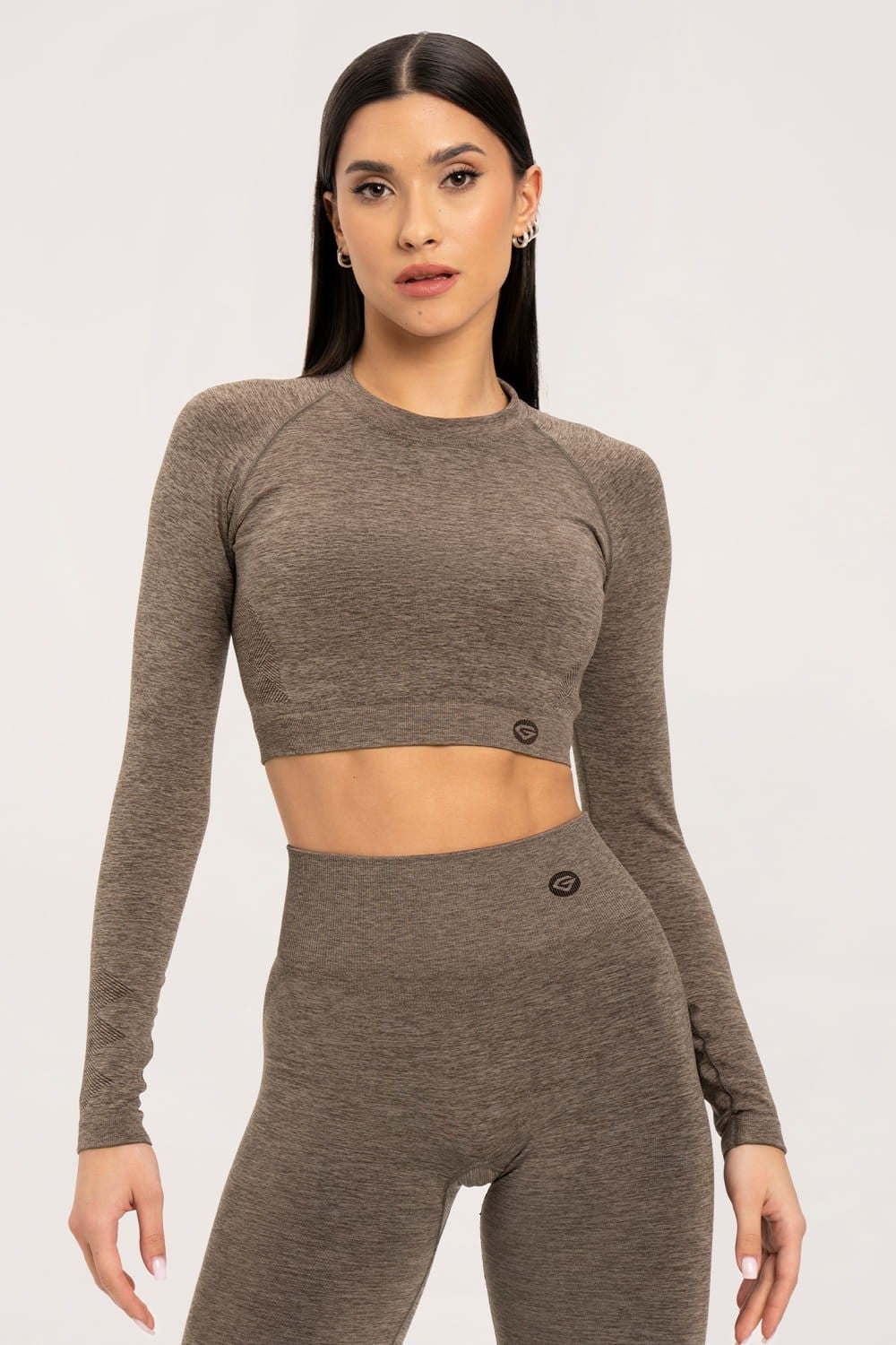 Longsleeve seamless espresso