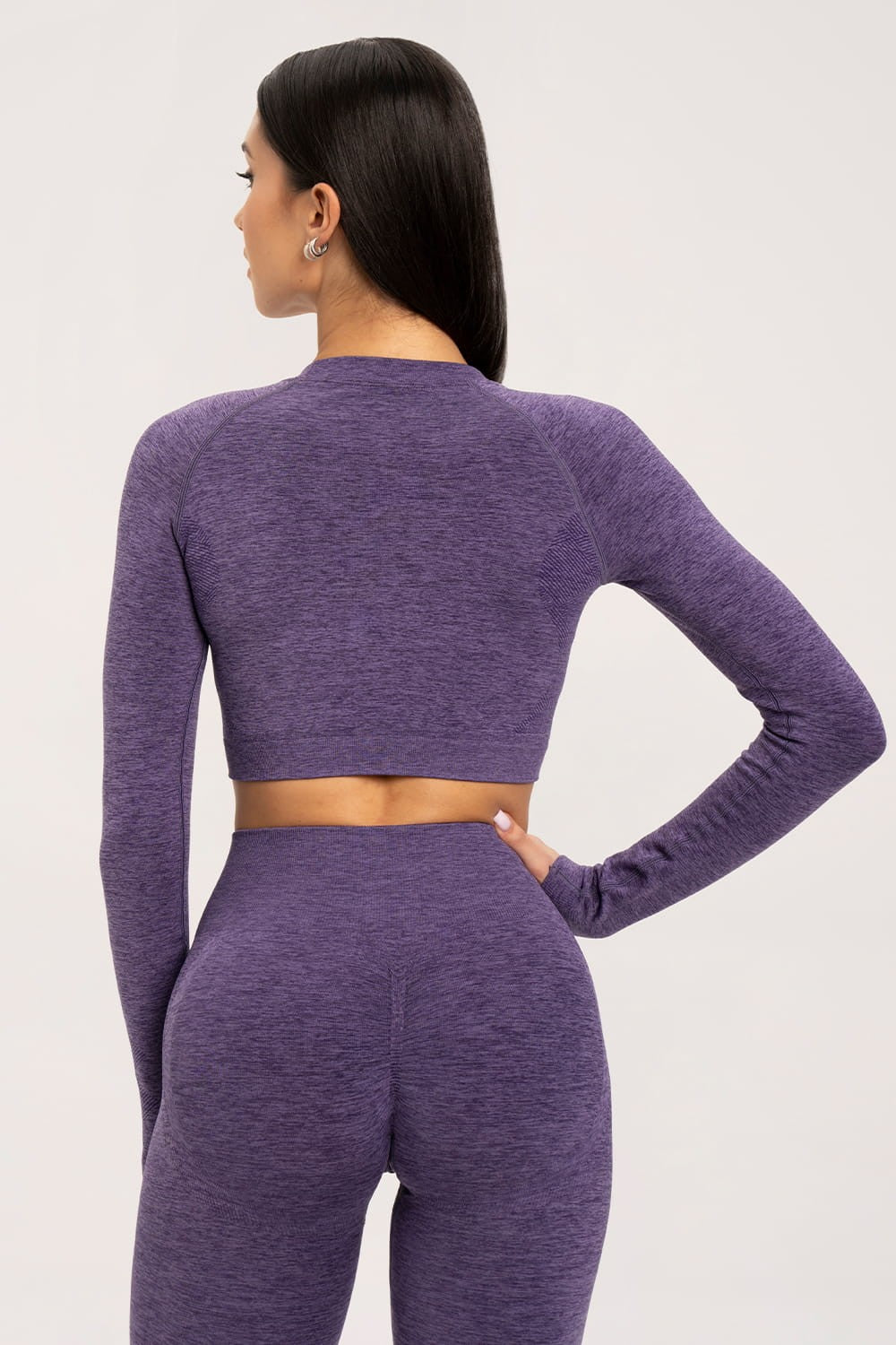 Longsleeve seamless plum