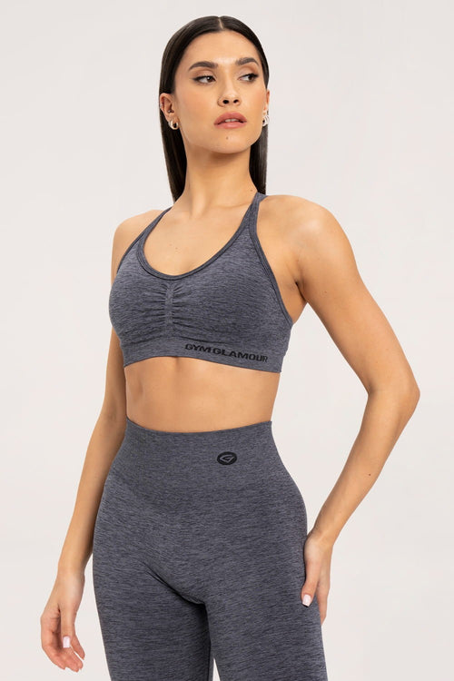 Seamless grudnjak dark grey