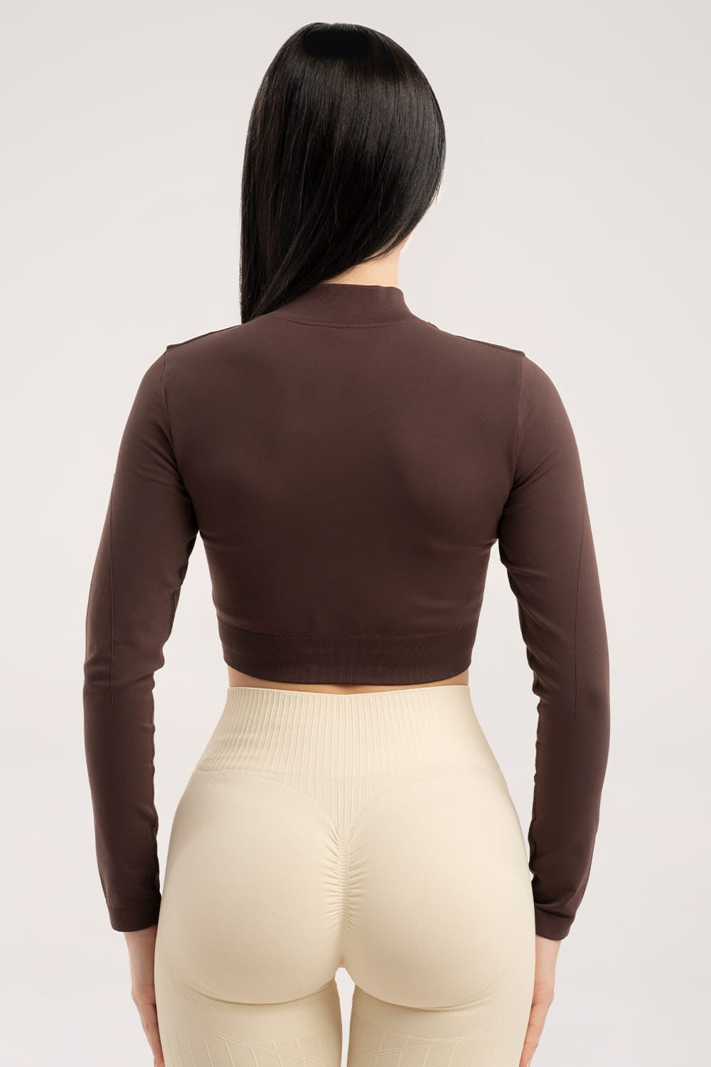 Bešavna duksa na zip chocolate