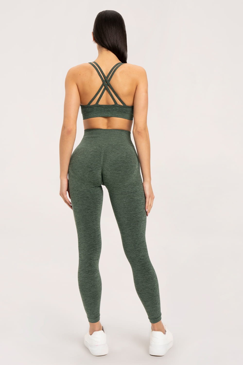 Tajice seamless push up green