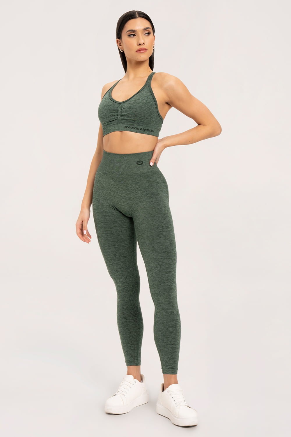 Tajice seamless push up green