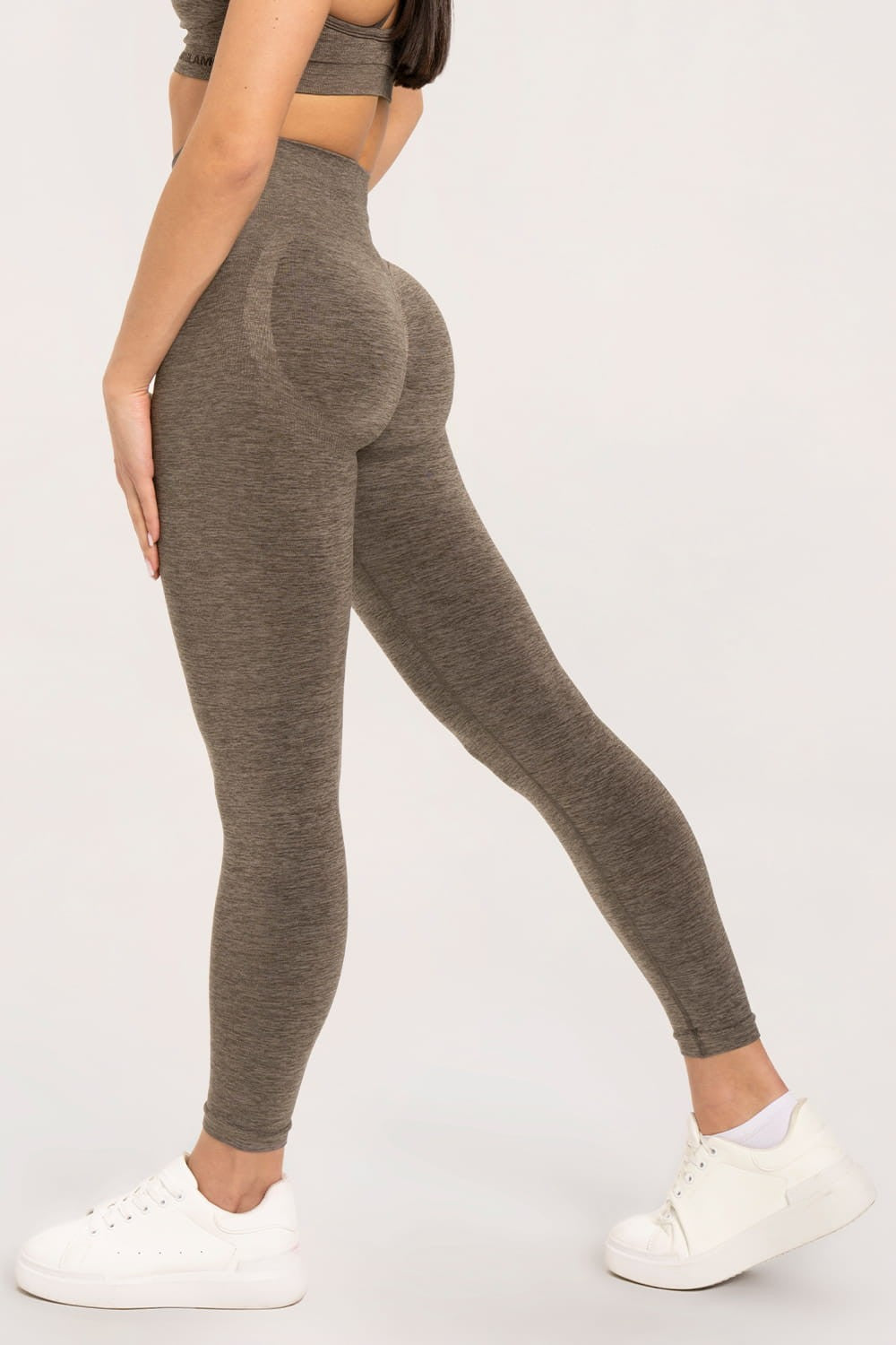 Tajice seamless push up espresso