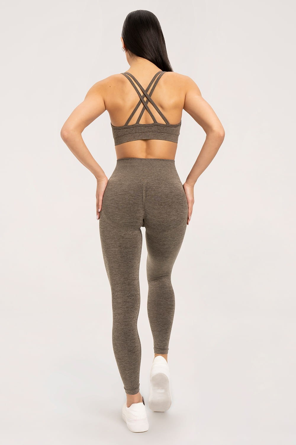 Tajice seamless push up espresso