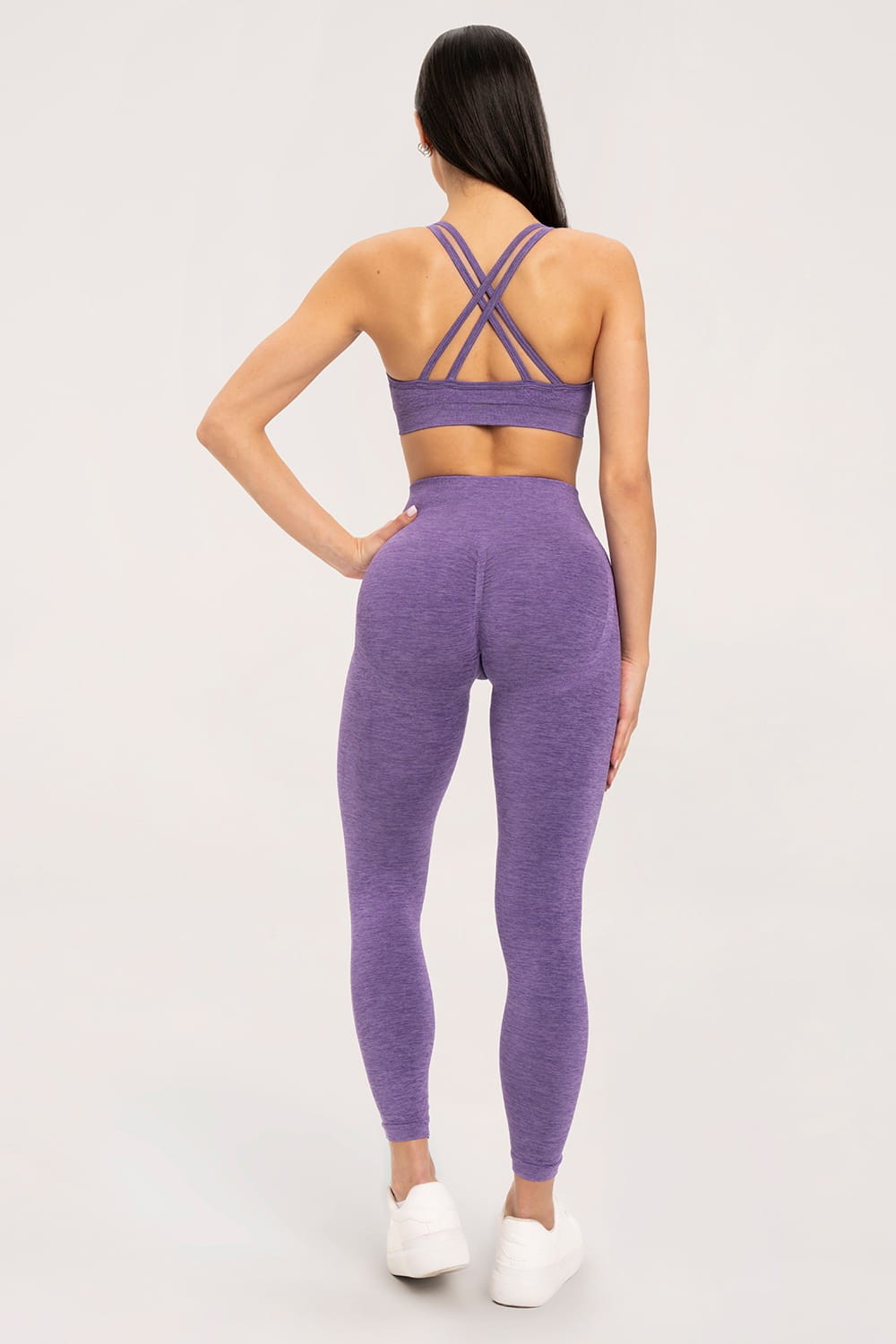 Tajice seamless push up violet
