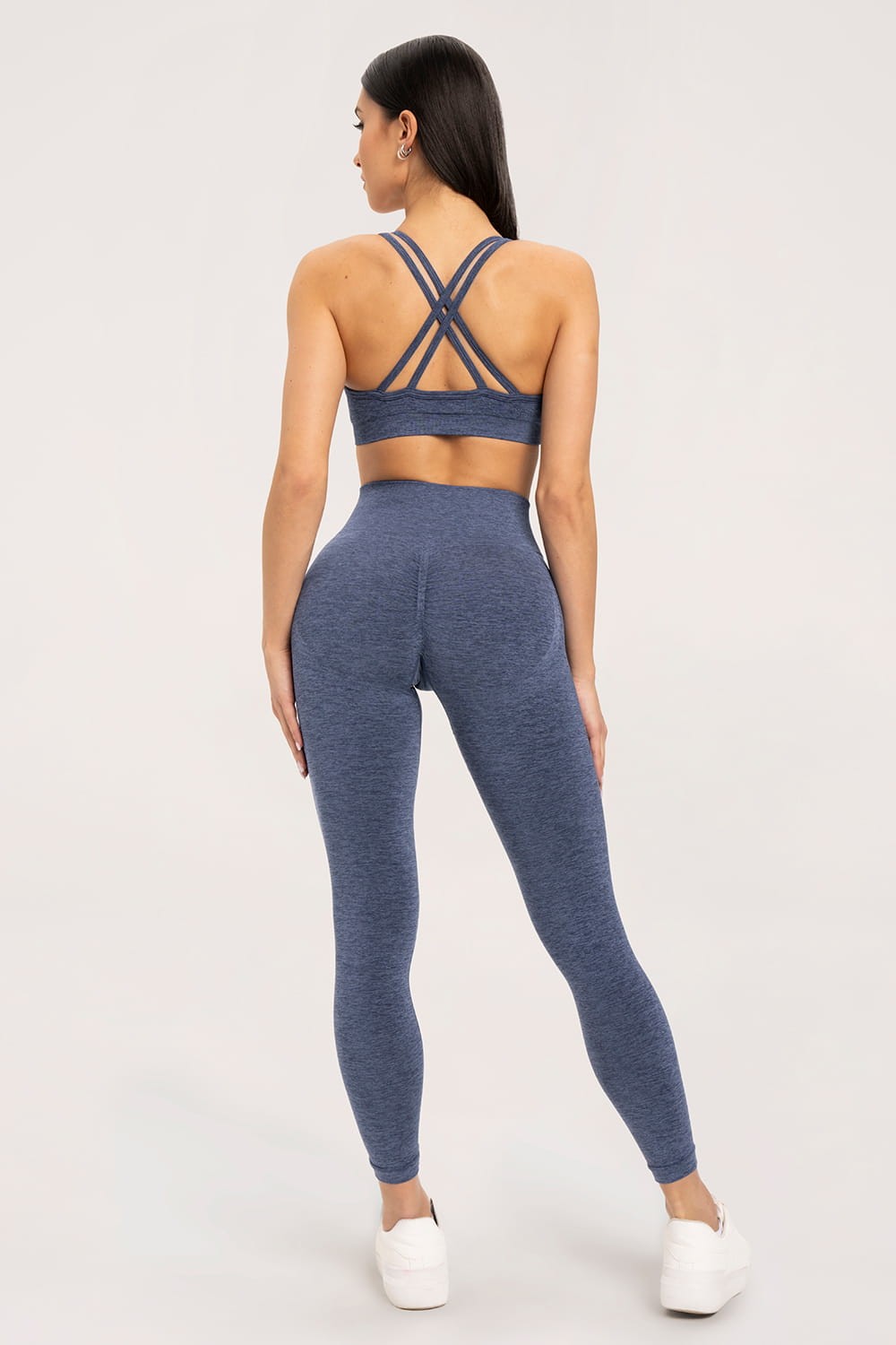 Tajice seamless push up dark blue