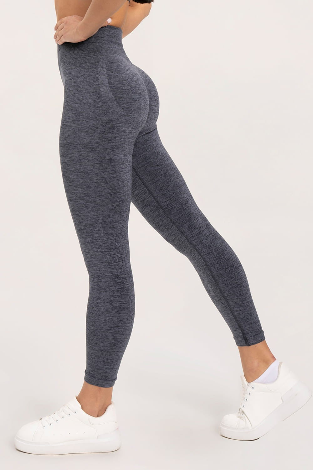 Tajice seamless push up dark grey