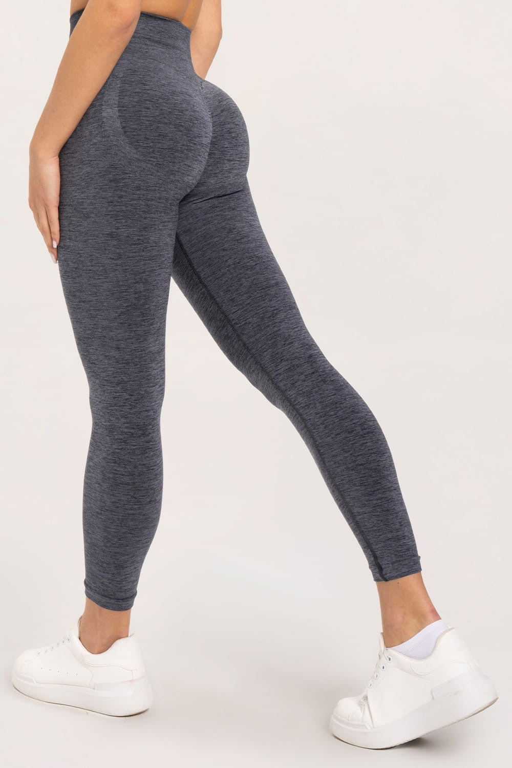 Tajice seamless push up dark grey