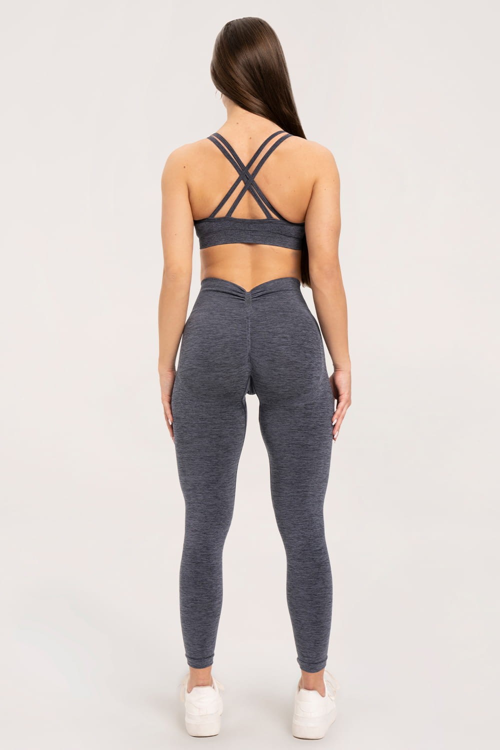 Tajice seamless deep push up dark grey