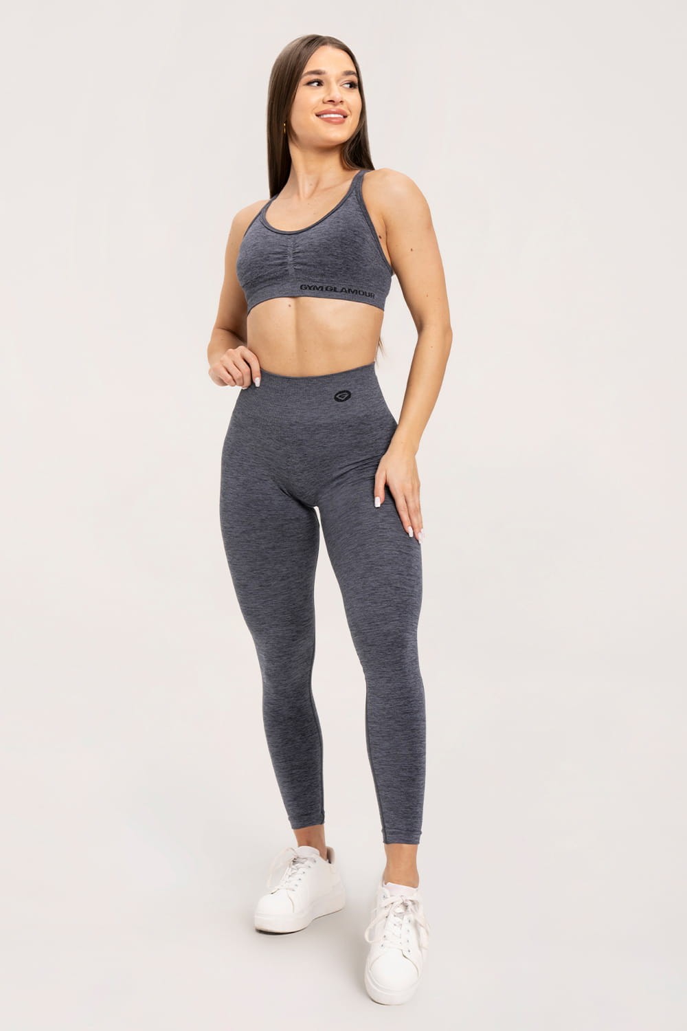 Tajice seamless deep push up dark grey