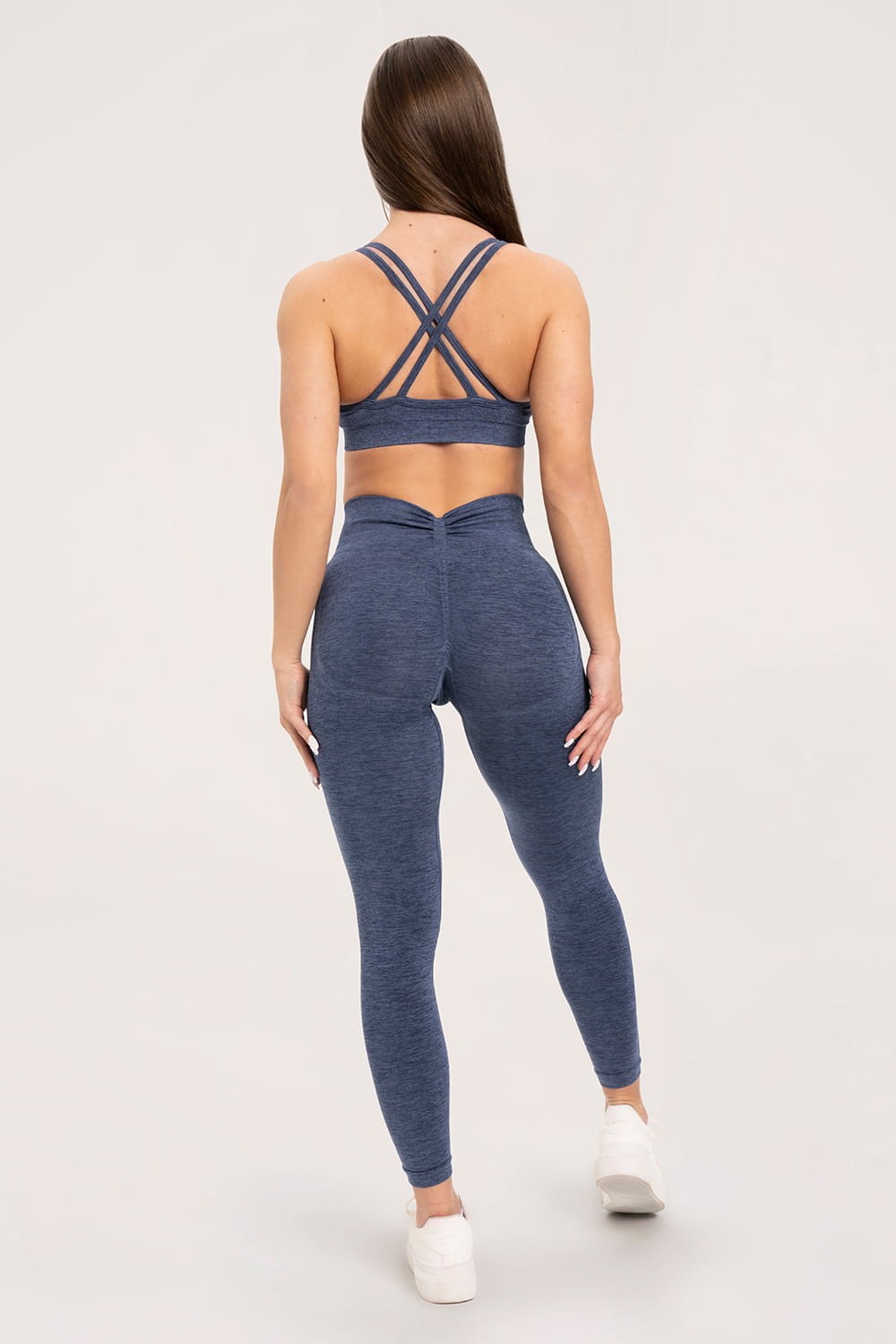 Tajice seamless deep push up dark blue