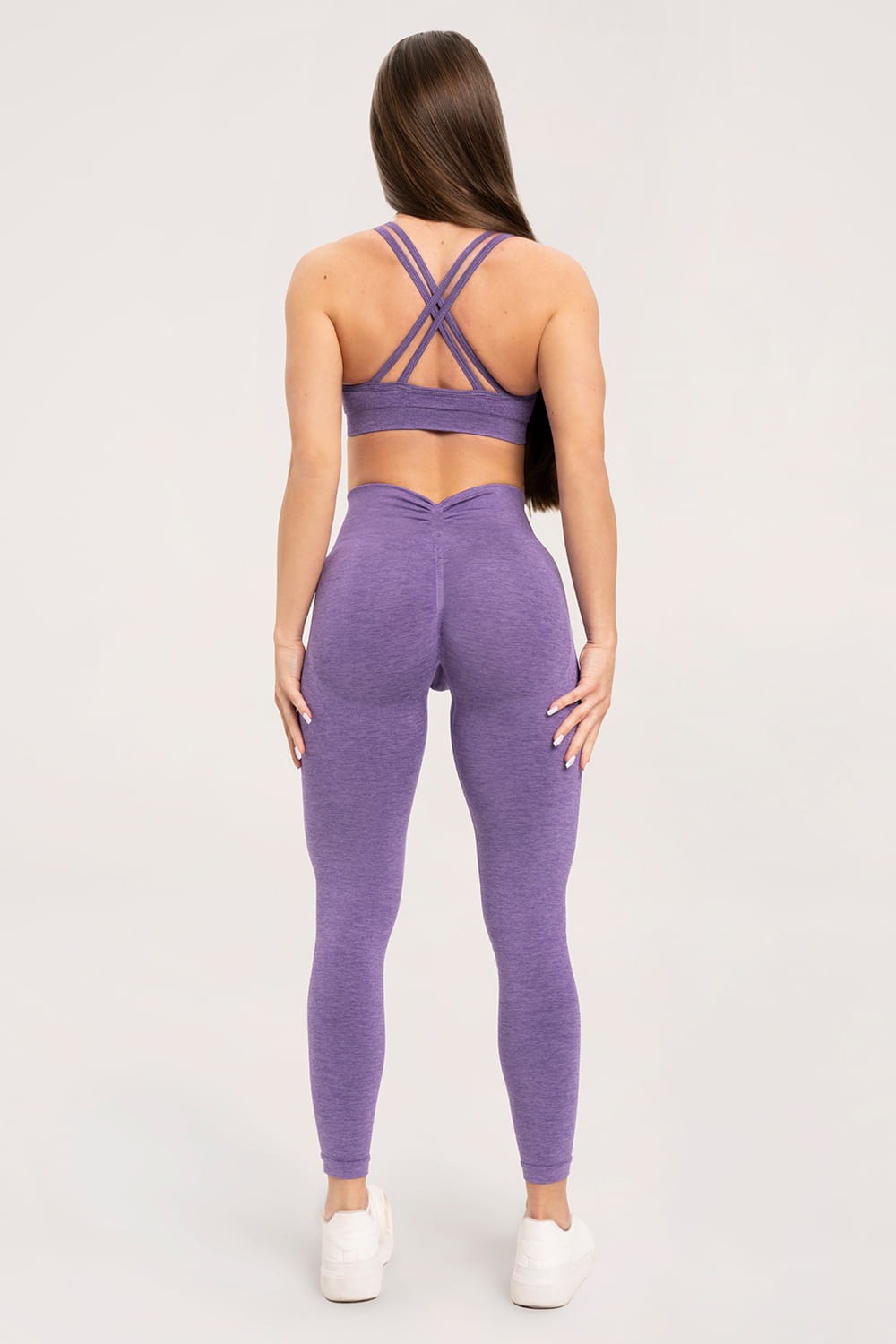 Tajice seamless deep push up violet