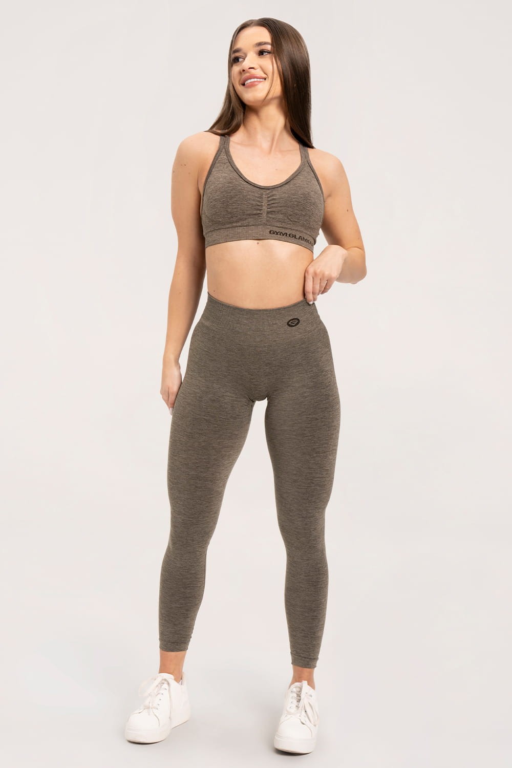 Tajice seamless deep push up espresso