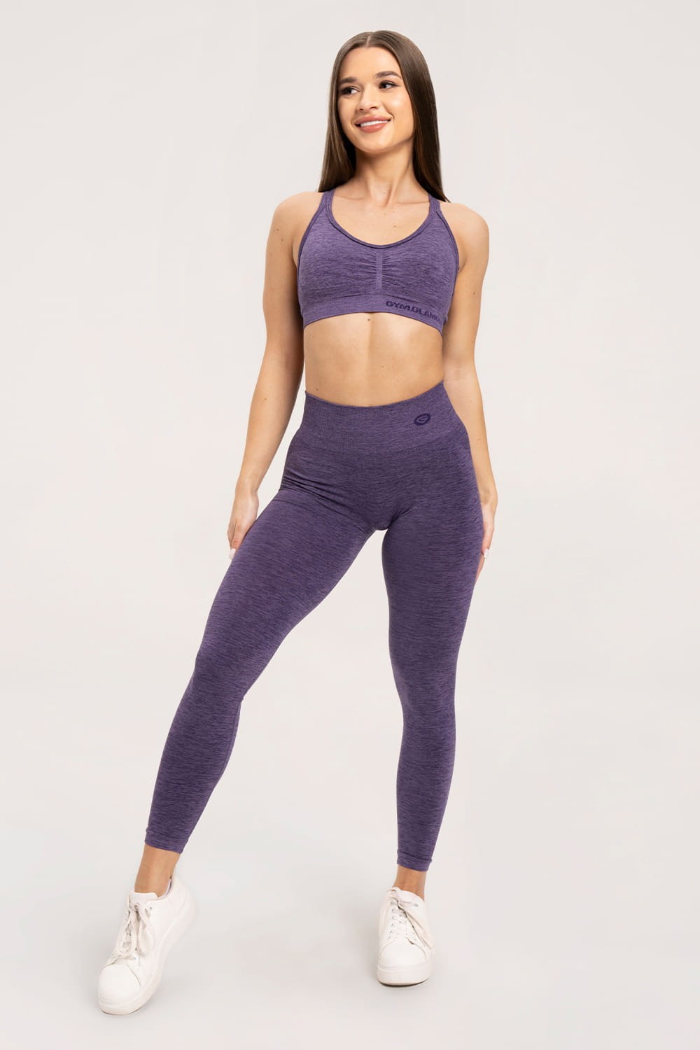 Tajice seamless deep push up plum