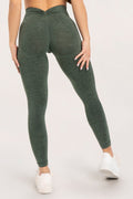 Tajice seamless deep push up green