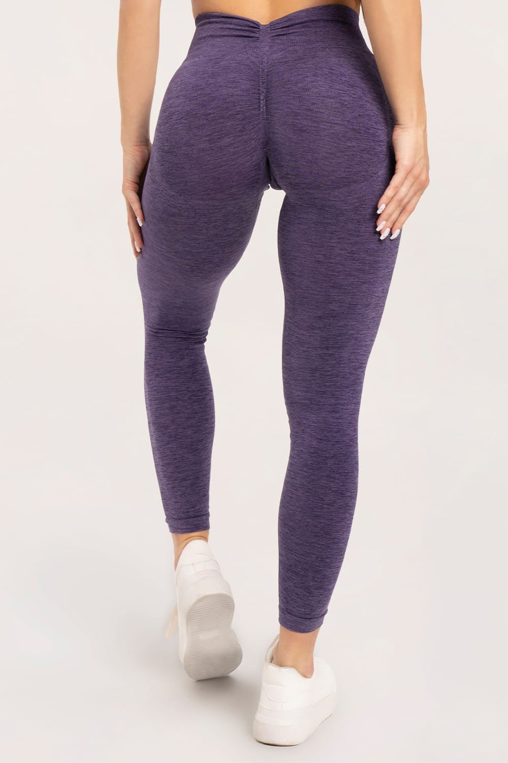 Tajice seamless deep push up plum