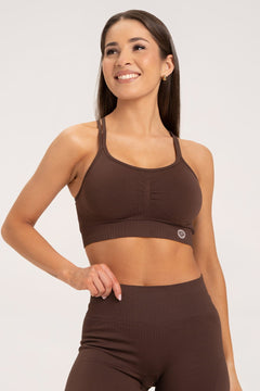 Sportski grudnjak push up 2.0 dark chocolate