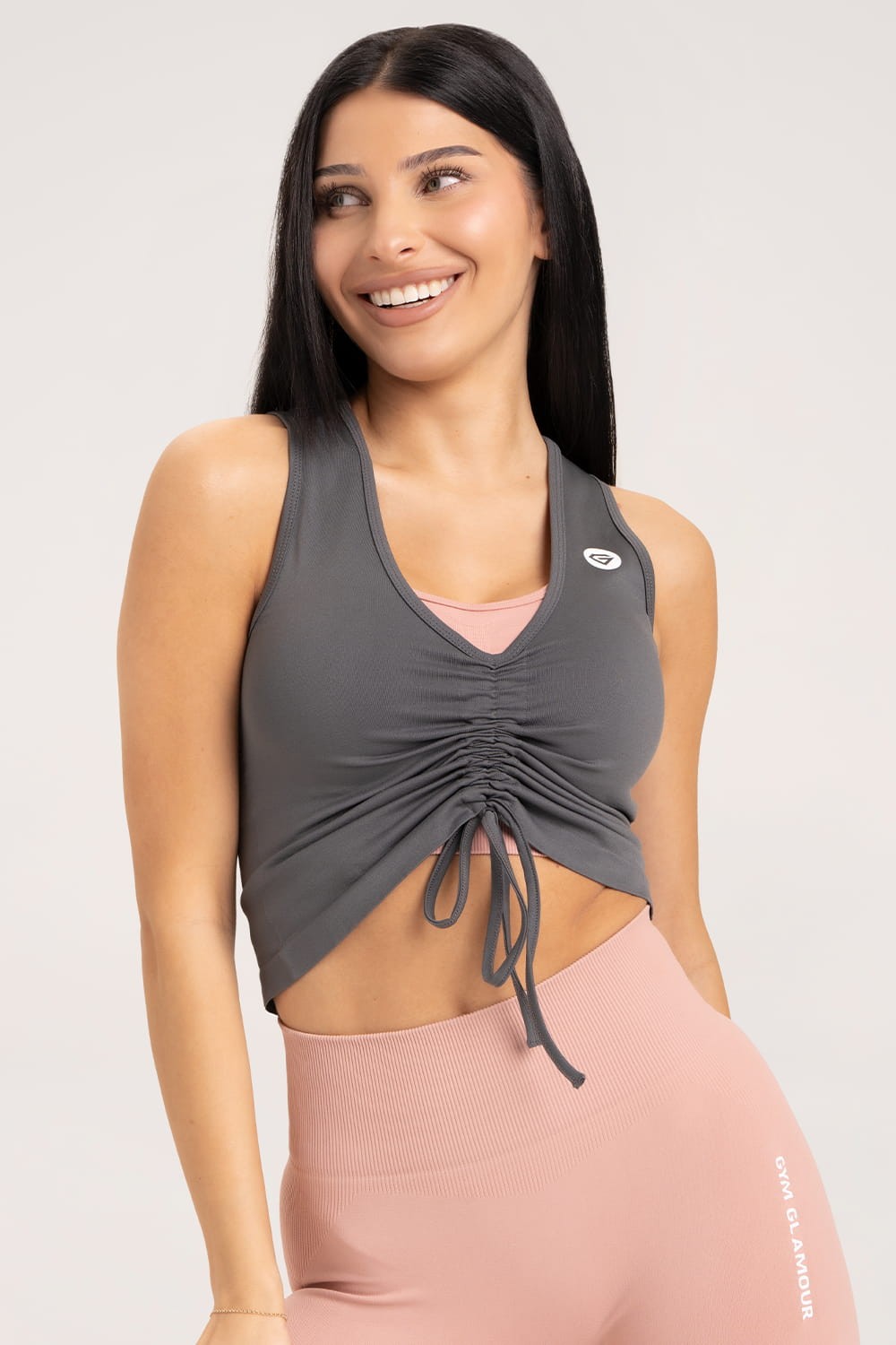 Nabrani top silver grey