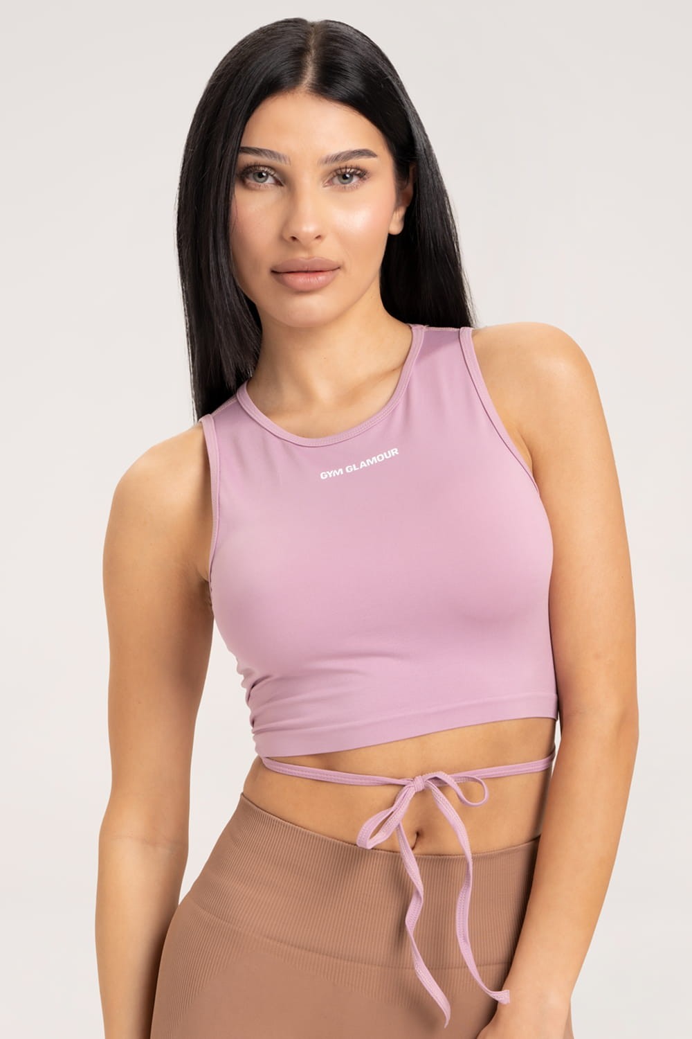 Top na vezanje pink