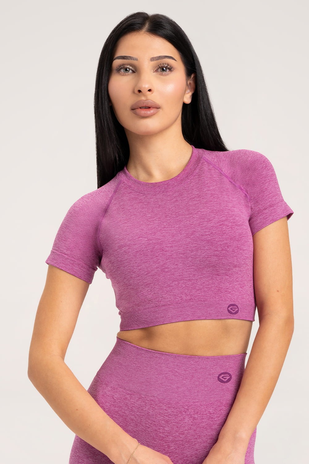 Seamless rashguard pink
