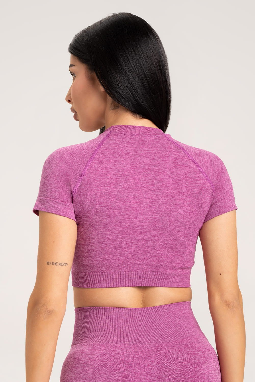 Seamless rashguard pink