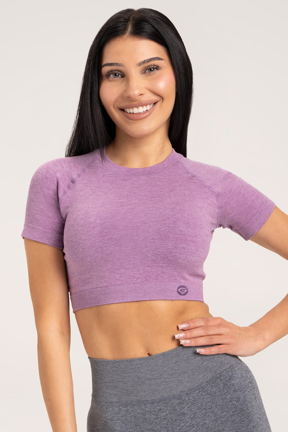 Seamless rashguard lilac