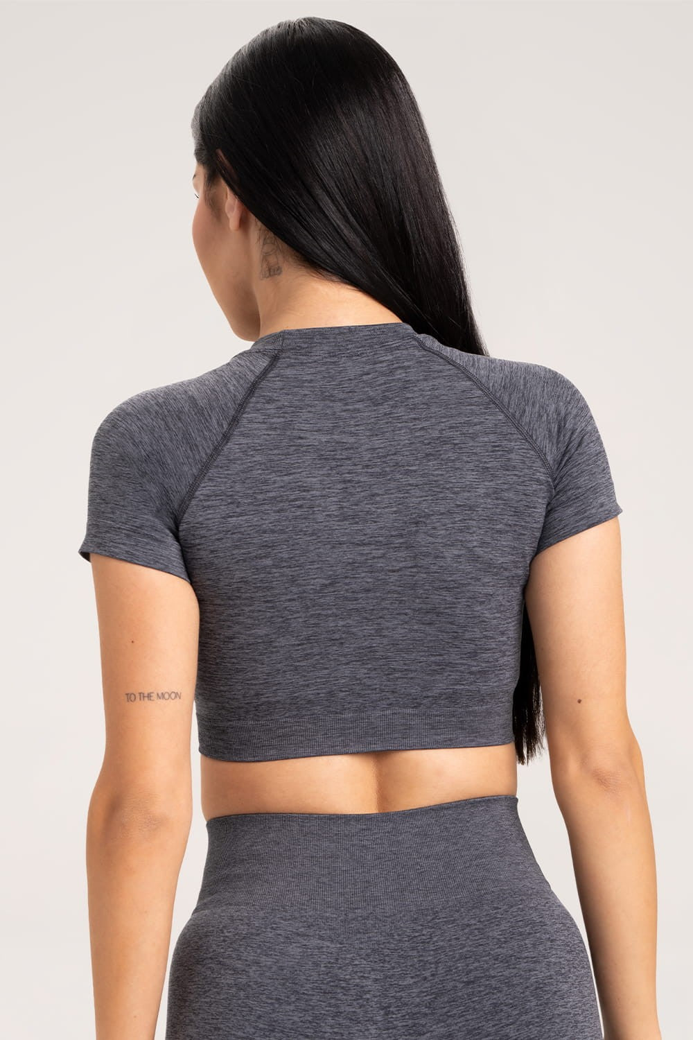 Seamless rashguard dark grey
