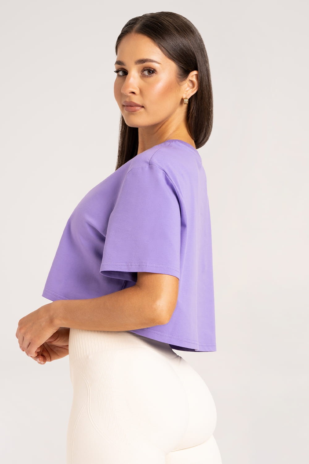 Majica boxy lilac crush