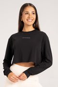 Longsleeve boxy black