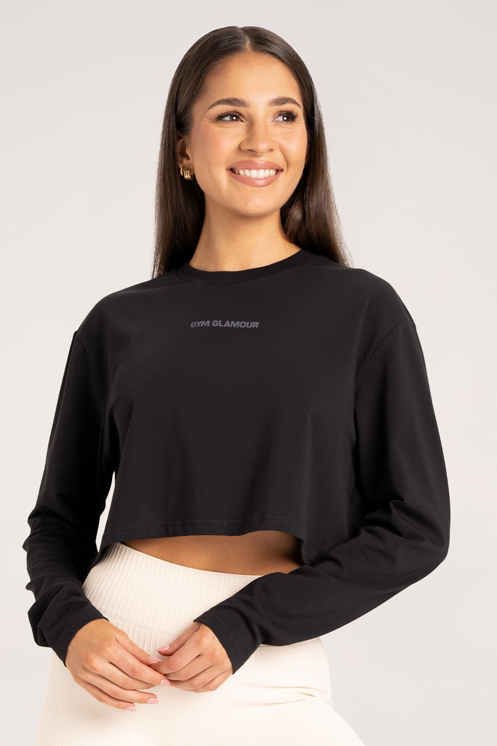Longsleeve boxy black