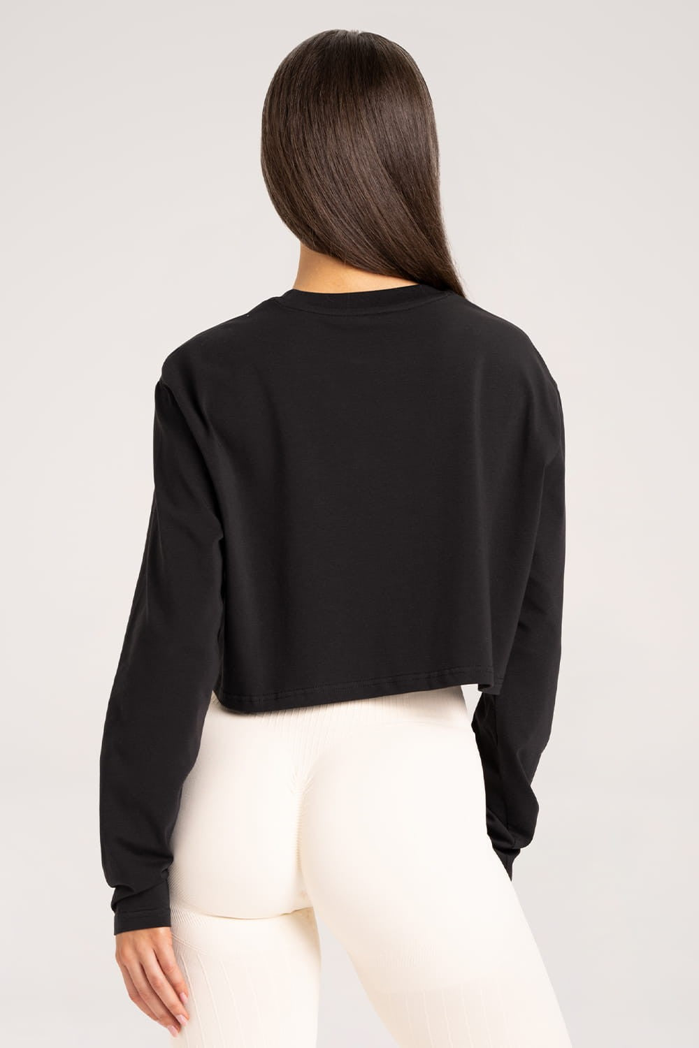 Longsleeve boxy black