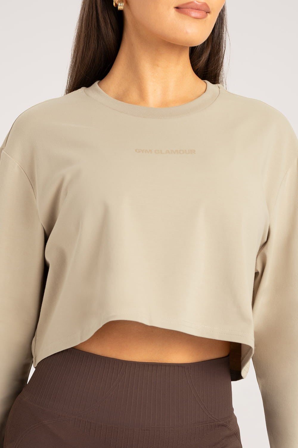 Longsleeve boxy desert sand