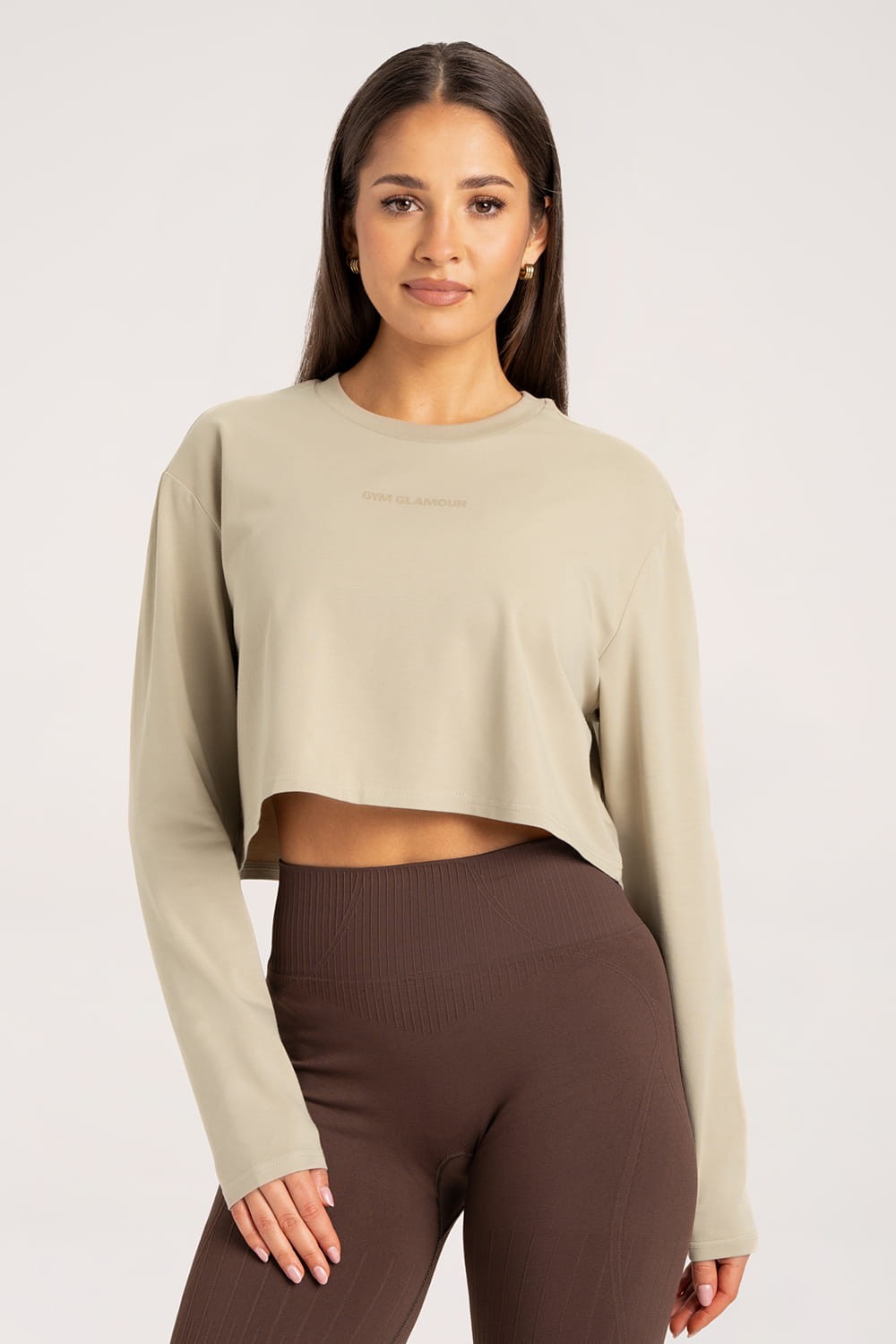 Longsleeve boxy desert sand