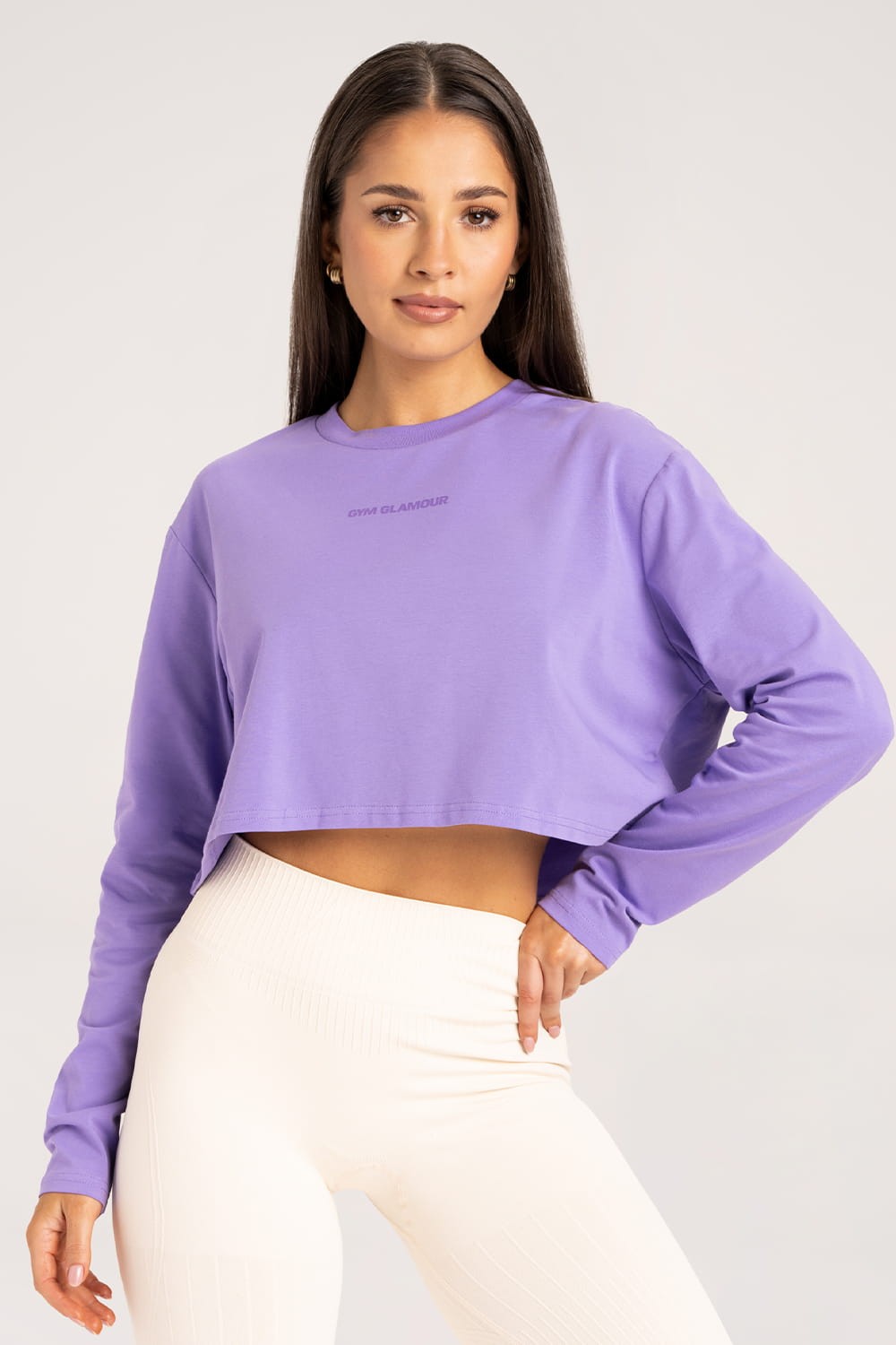 Longsleeve boxy lilac crush