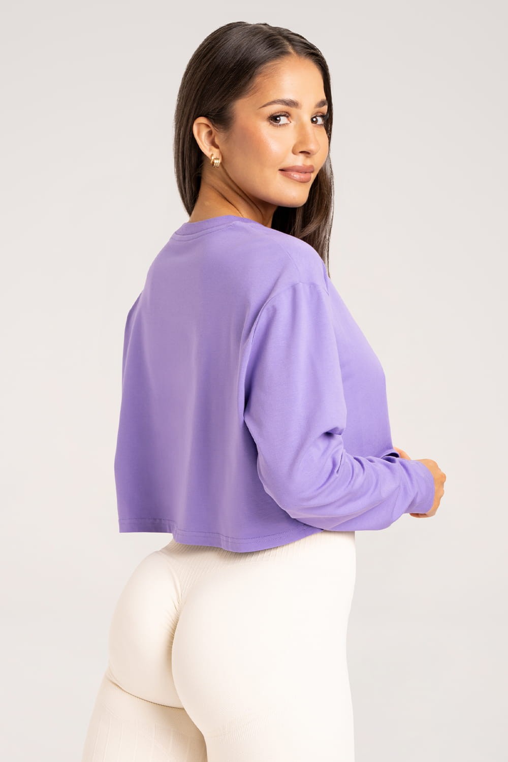 Longsleeve boxy lilac crush