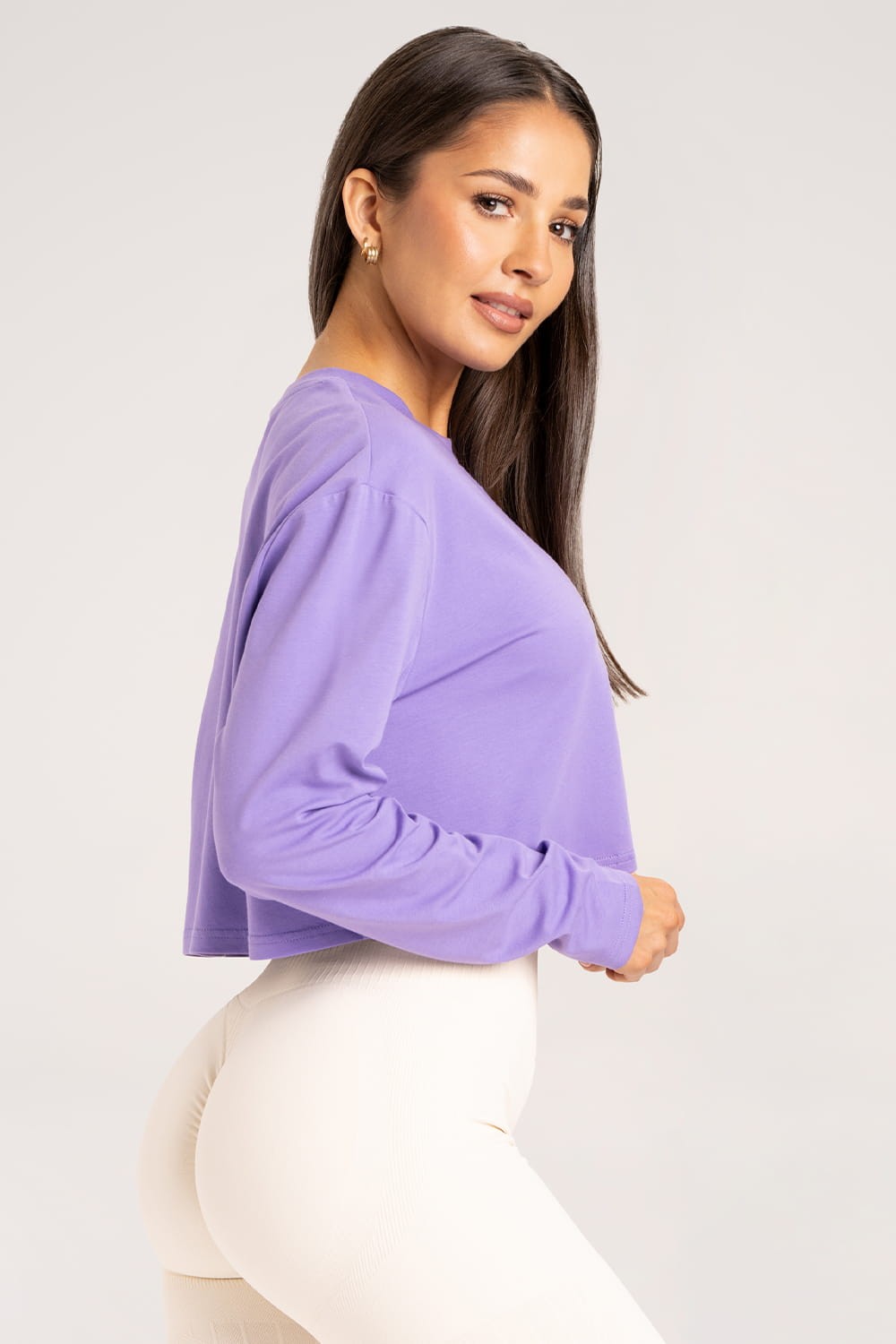 Longsleeve boxy lilac crush