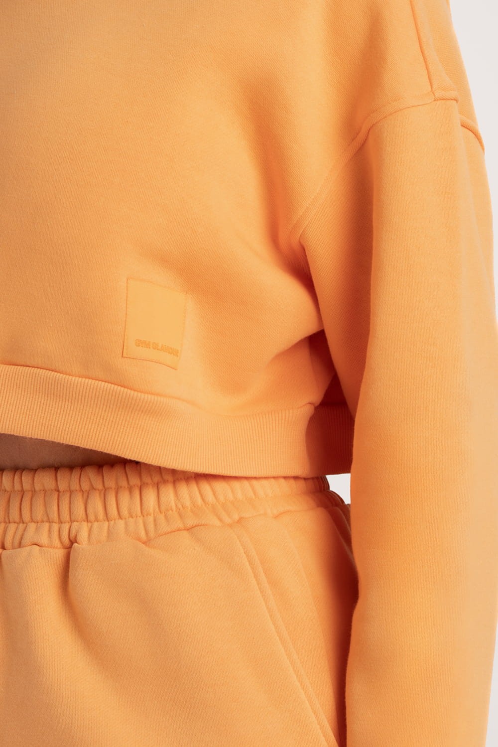 Crop hoodie Tangerine