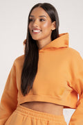 Crop hoodie Tangerine