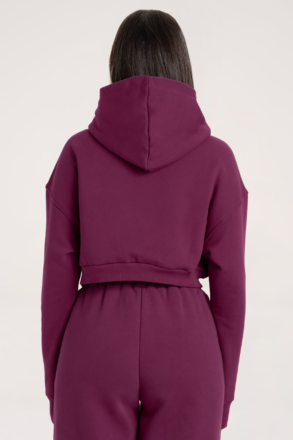 Crop hoodie Amaranth