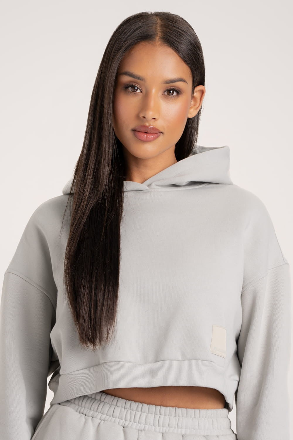 Crop hoodie Platinum