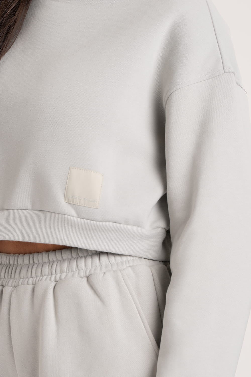 Crop hoodie Platinum