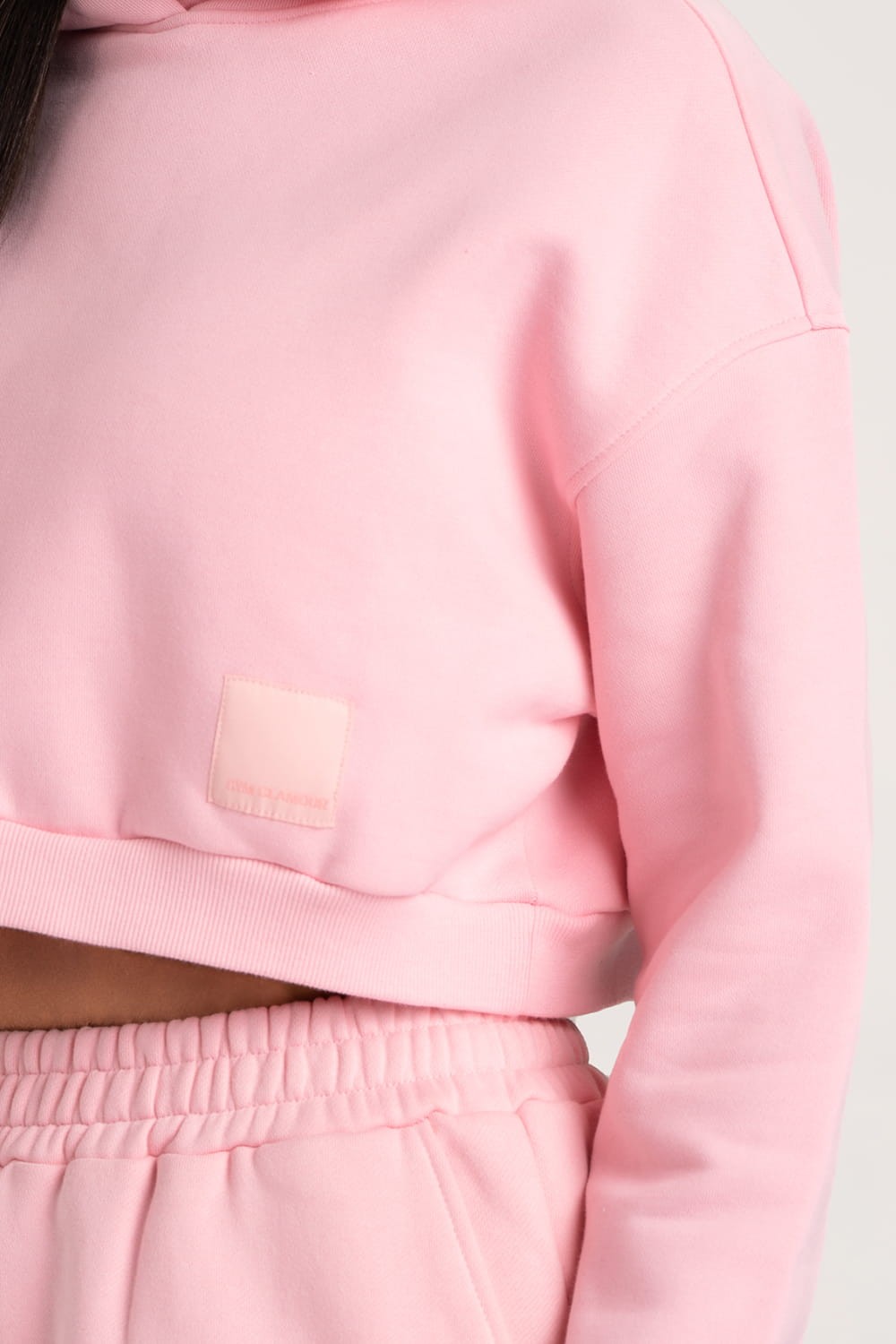 Crop dukserica Bubble Gum