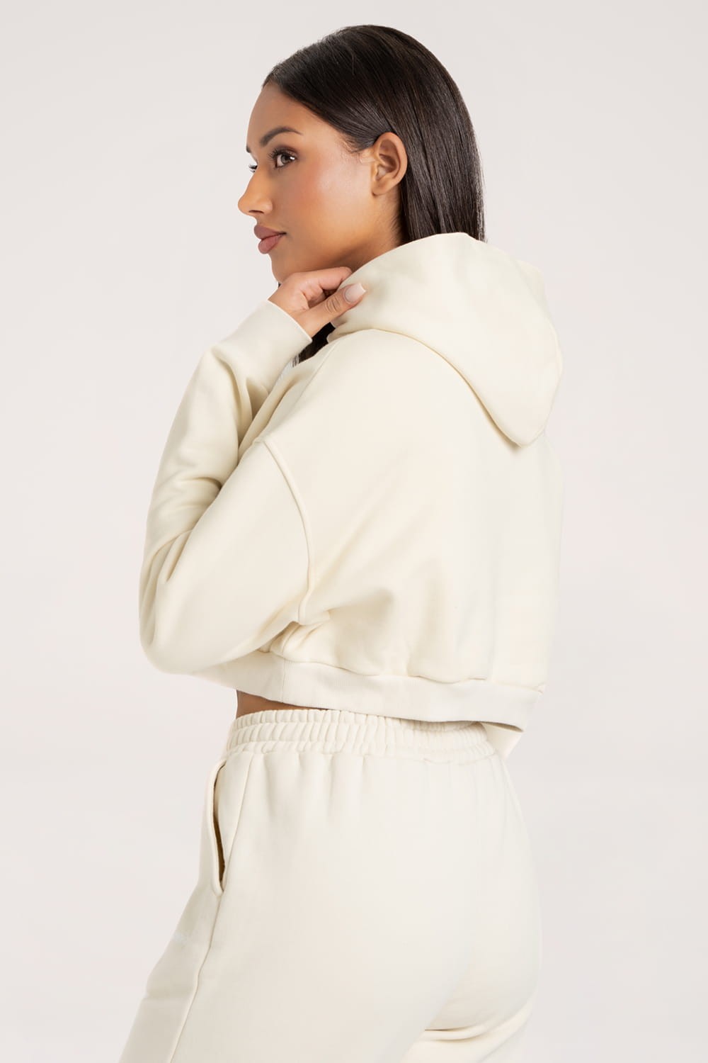 Crop hoodie Off White