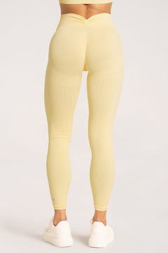 Tajice deep push up 2.0 butter yellow