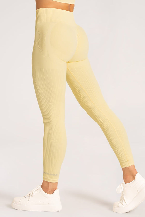 Tajice push up 2.0 butter yellow