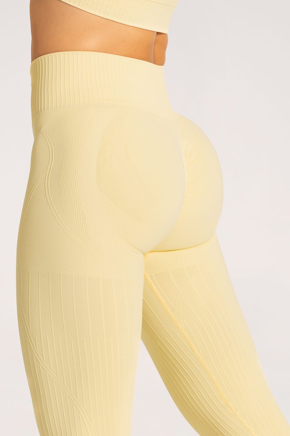Tajice push up 2.0 butter yellow