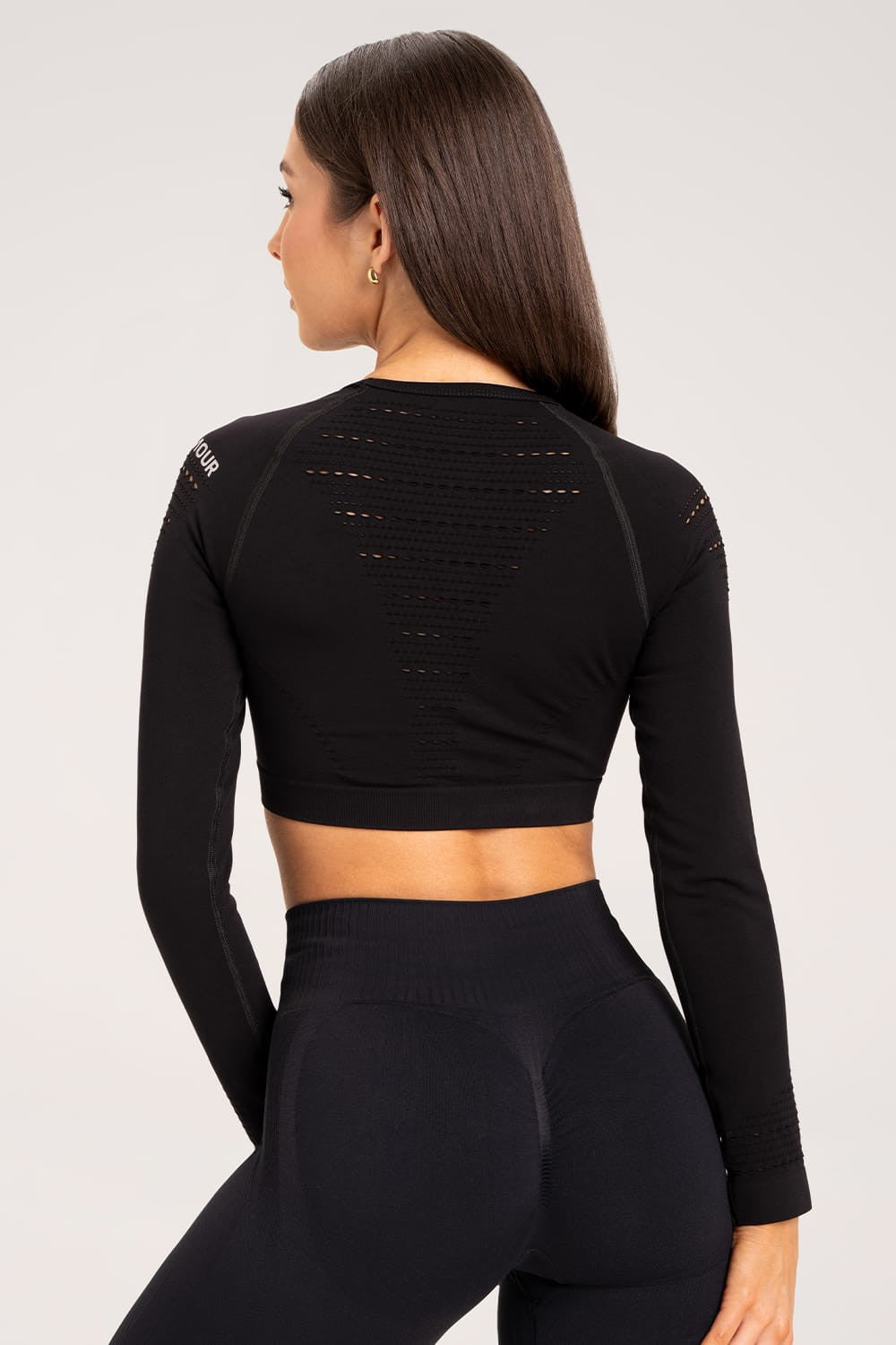 Crni bešavni rashguard