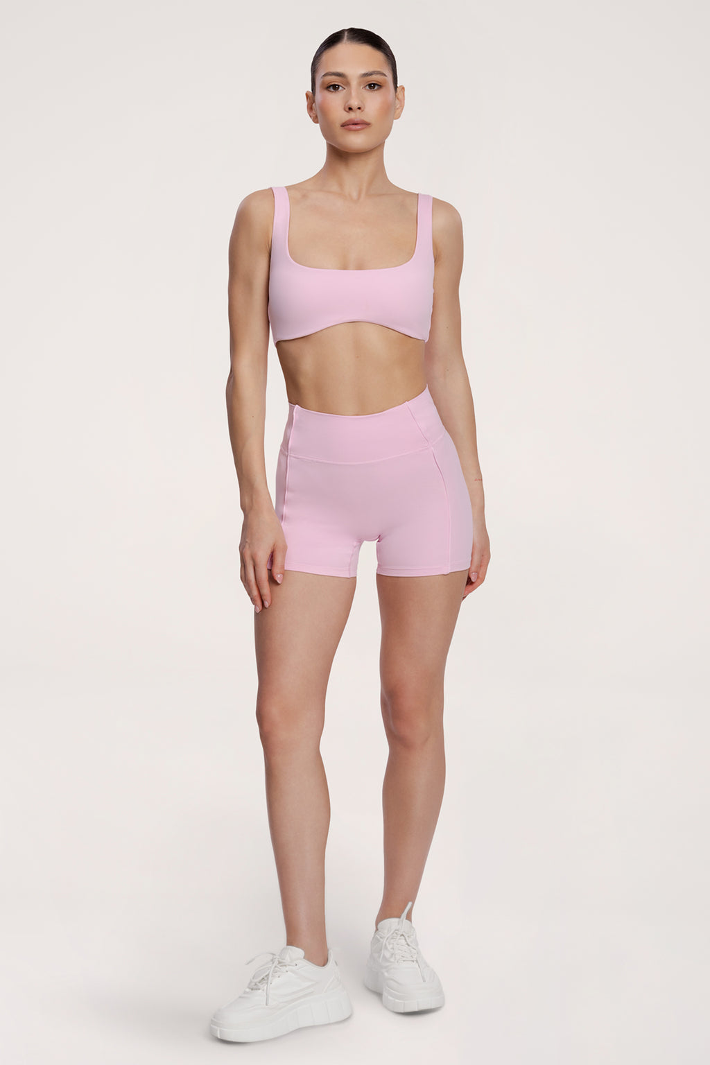 Kratke hlačice pilates era pink