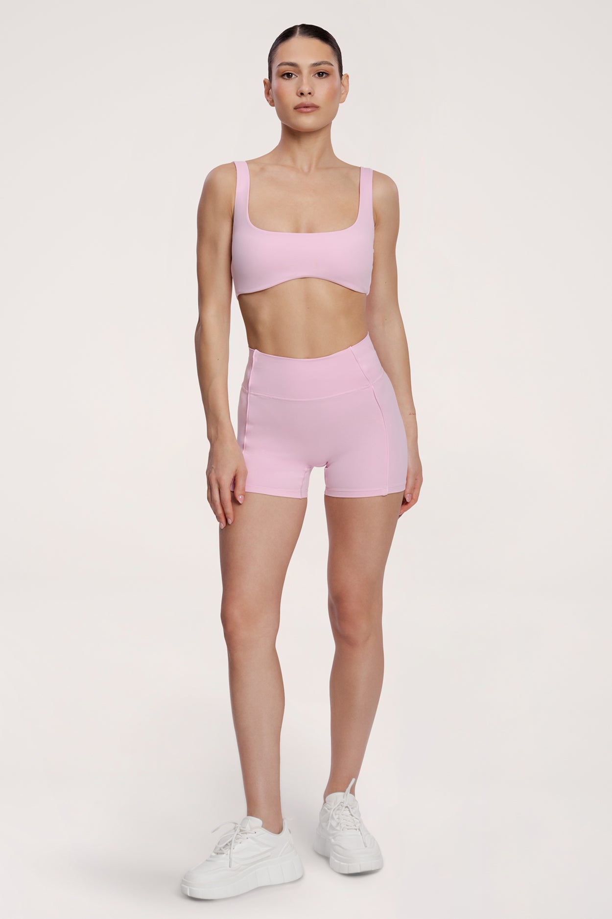Kratke hlačice pilates era pink